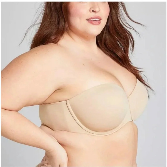 Cacique Collection Lightly Lined Multi-Way Strapless Bra 50C - Picture 4 of 12